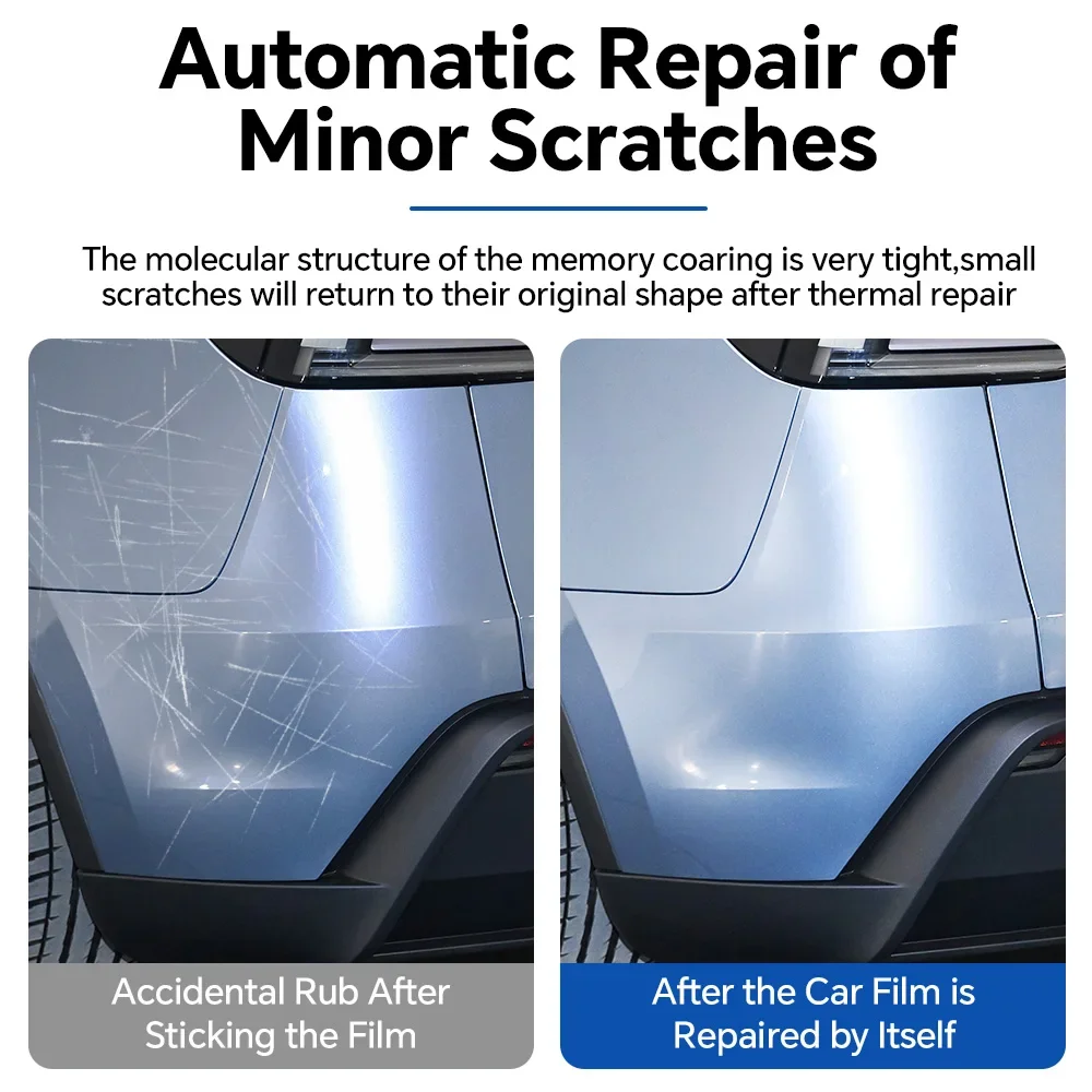 For Tesla Model Y Juniper Model y 2025 2026 Car Headlight RearView B Pillars Door Handles TPU Paint Protection Film Pre-cut PPF