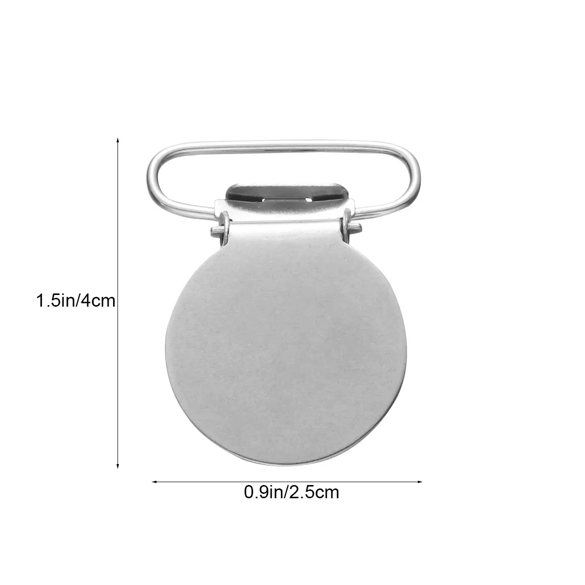 10Pcs Fashionable Round Iron Suspender Clips Duckbill Buckles for Sewing Craft DIY Bib Holders Hat Mitten Accessories