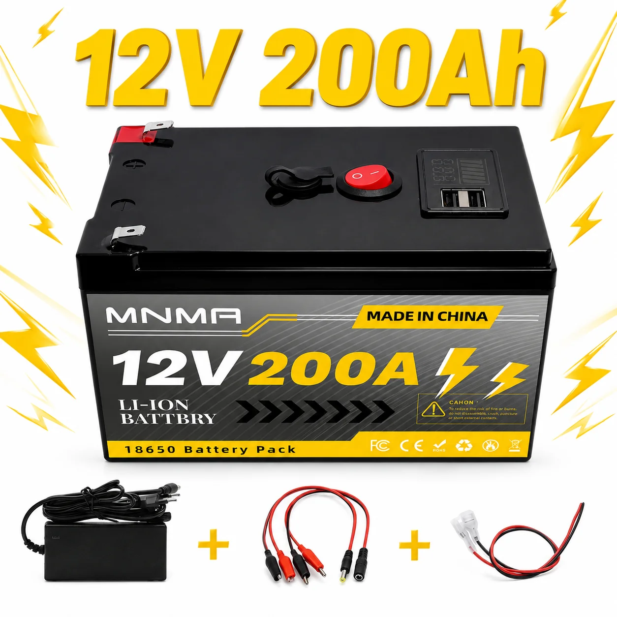 12V LiFePO4 battery 200Ah built-in 6000+deep cycle for fish exploration and discussion off grid electrical UPS inverter lighting