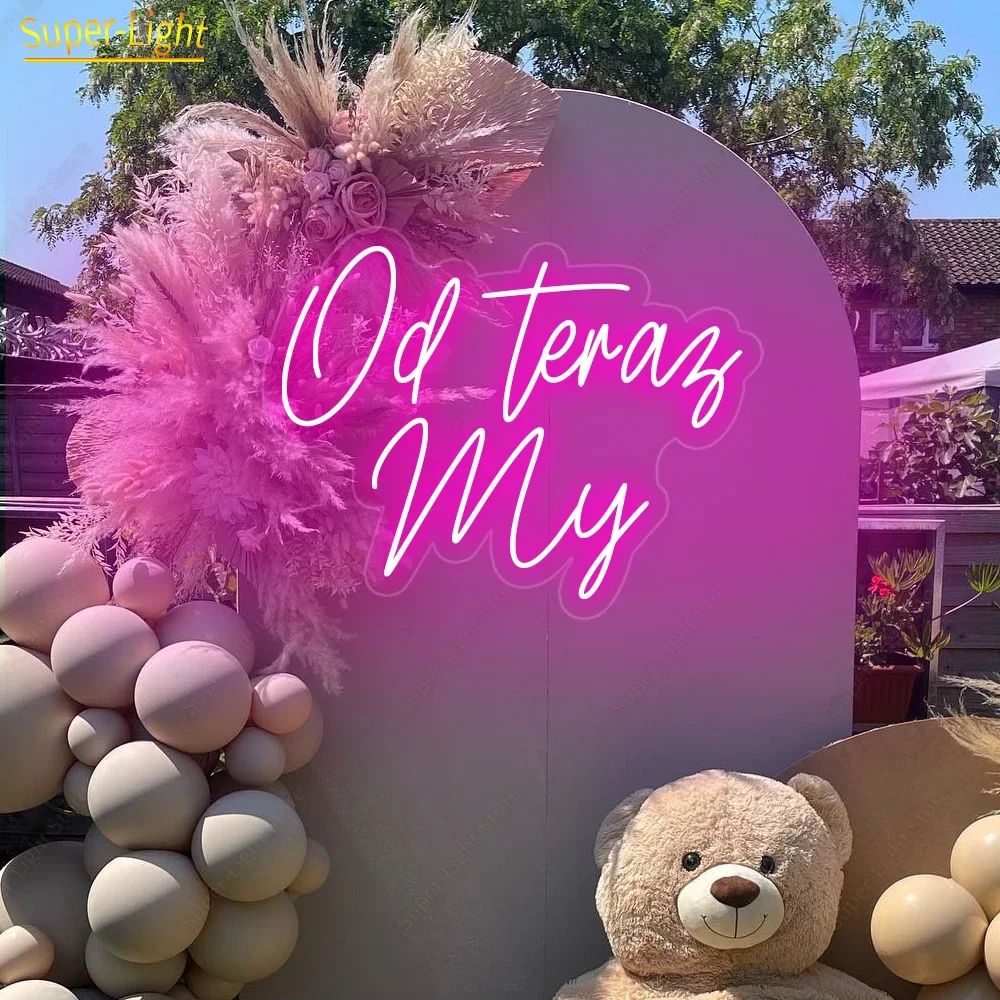 

Large Light Sign 75cm/30Inch Neon From Now On We Sign LED Light Signs Custom Neon Light for Wedding Birthday Party Decoration