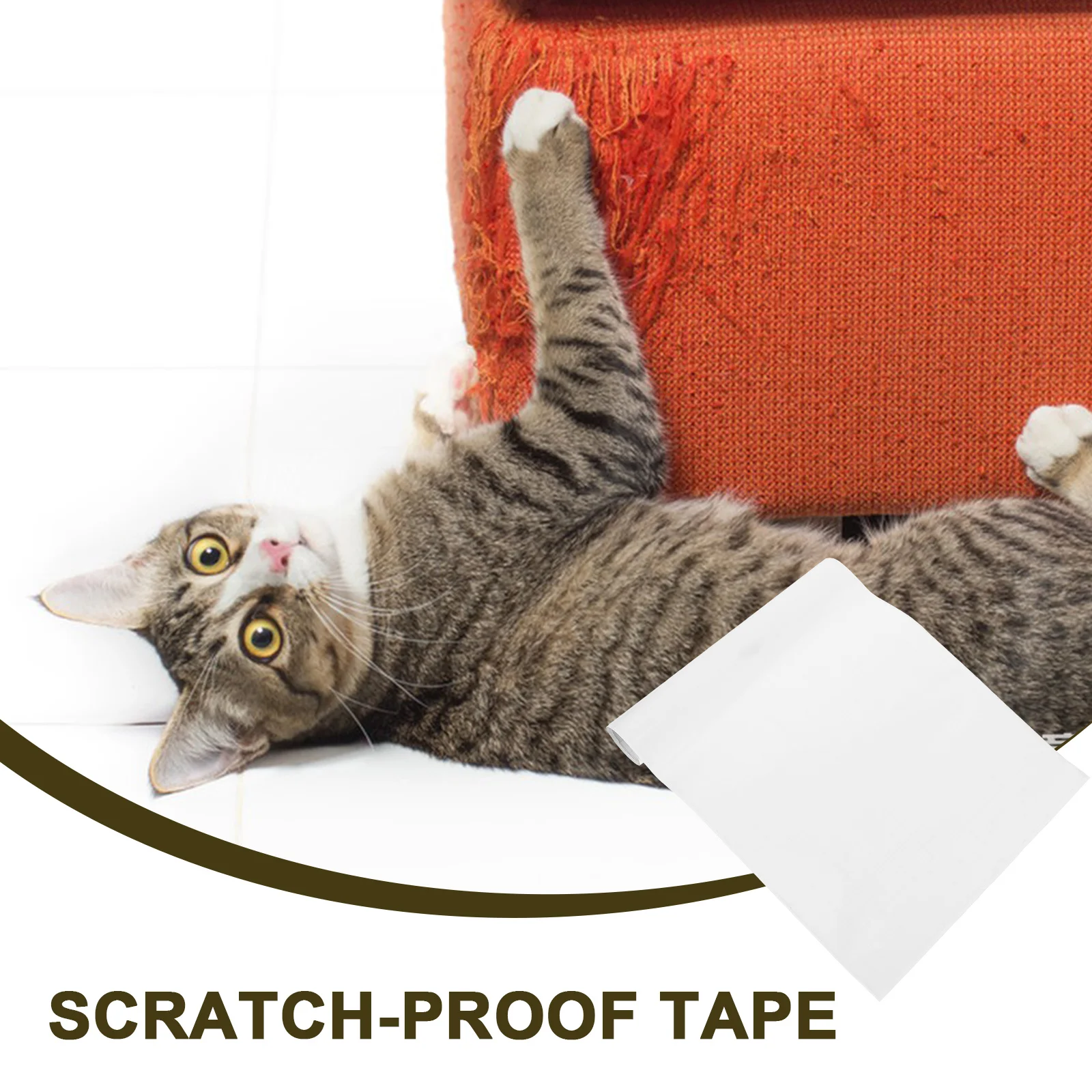 

3Pcs Transparent Scratch Proof Tape for Pets Furniture Protector Anti Cat Dog Scratching Door Protector Heavy Duty Furniture