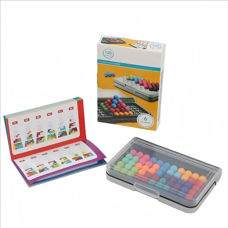 لعبة لوحة ألغاز مجسمة ثلاثية الأبعاد - لوحة هرم كلاسيكية - تفكير منطقي لؤلؤي - خرز هرم للأطفال - لعبة مونتيسوري - #4