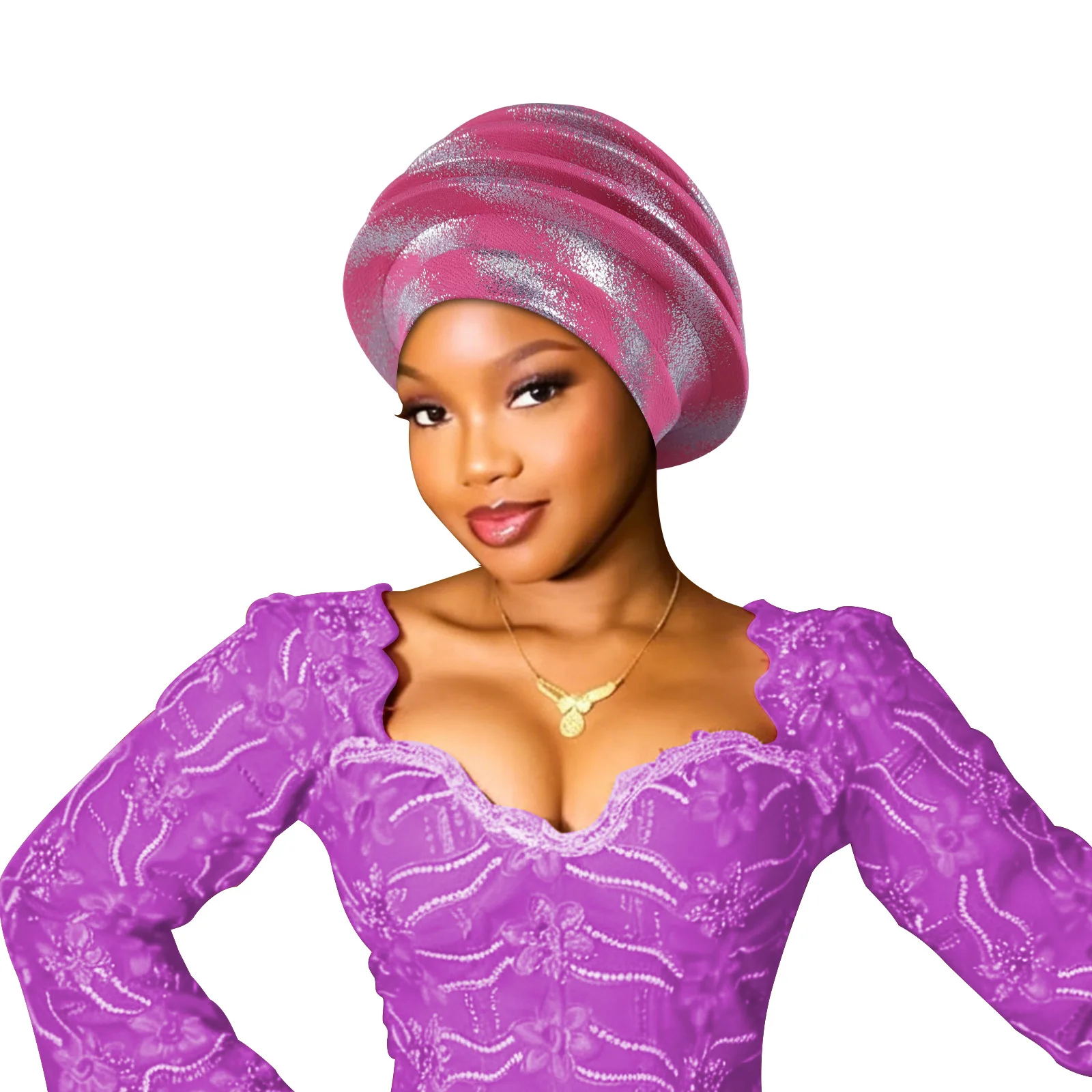 

African Lady Head Wraps Turban Cap For Women Nigeria Raw Autogele Headtie Party Headwear Wedding Auto Geles Turbante 2026