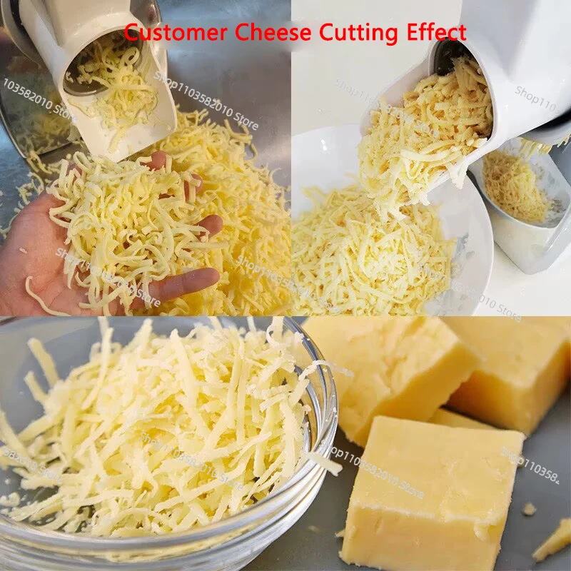 G33 Commercial Electric Cheese Slicer & Shredder, Efficient Grater Cutter for Household Kitchen