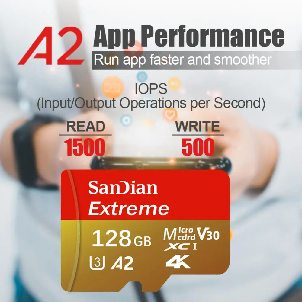 Nuovo originale Class10 ad alta velocità 2TB Micro TF SD Card 1TB SD Card scheda di memoria ad alta capacità 128GB per telefono con fotocamera con adattatore