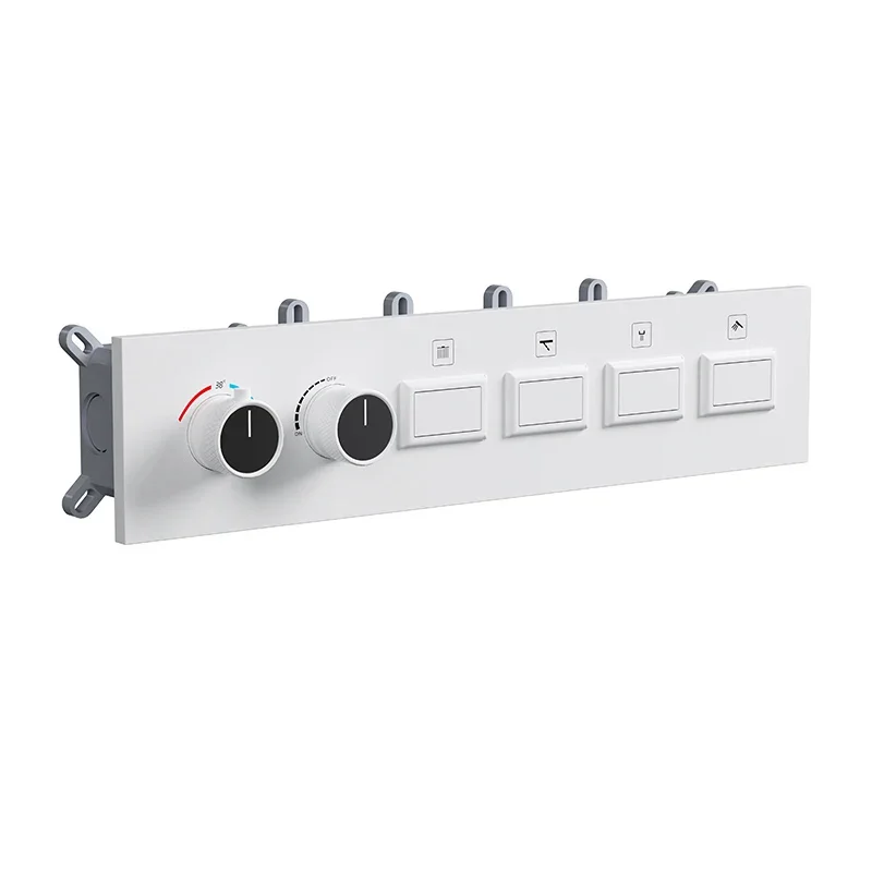 

Thermostatic Mixing Valve Brass 4 Way Multifunction Shower Valve with Diverter