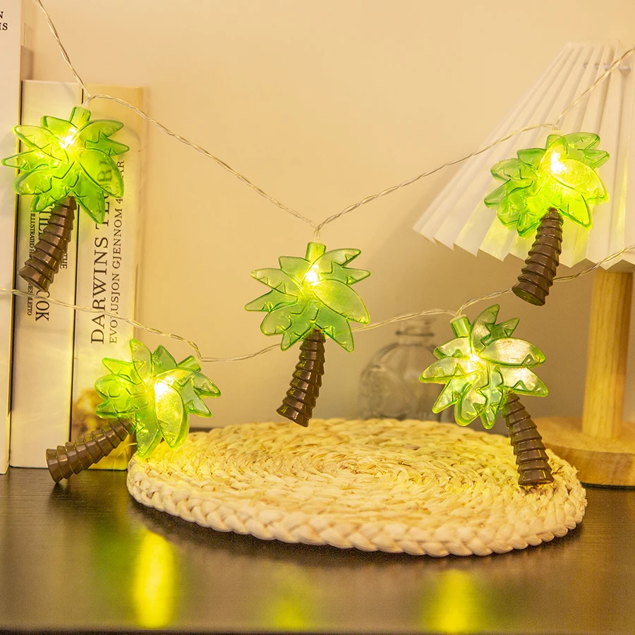 

LED color lights, simulated coconut tree lights, string lights, room creative lights, party camping decorative lights