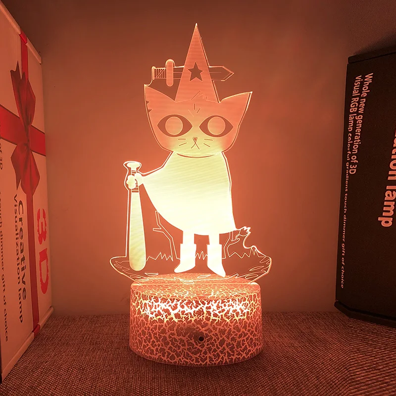 Night In The Woods Figure 3d Led Lamp For Bedroom Acrylic Standing Rechargeable Night Lights Game Room Decor Gift For Boyfriend