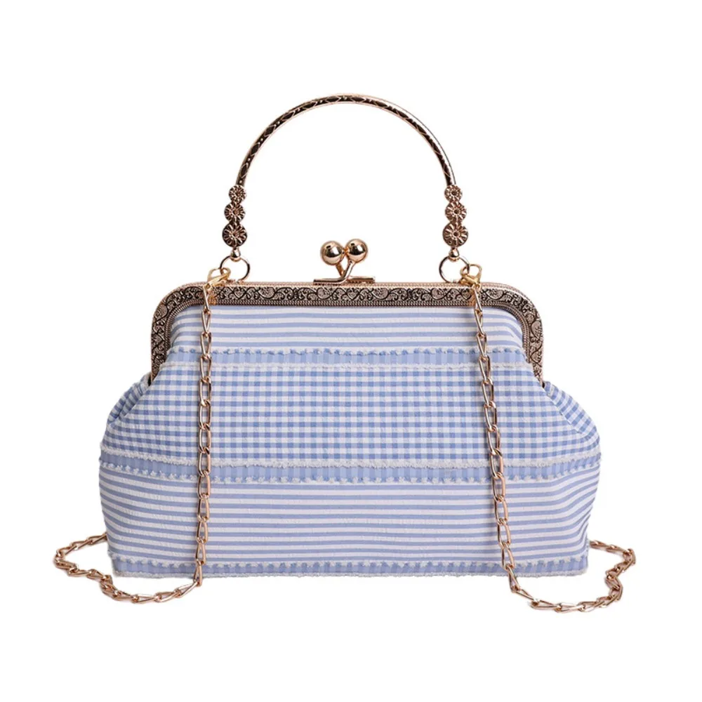 

New Elegant Ladies Crossbody Bag Large Capacity PU Leather Women Chain Bag Chain Strap Evening Clutch Female Use