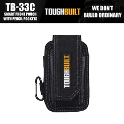 ToughBuilt TB-33C Smart Phone Pouch With Pencil Pockets Compatible With Most Tool Belts Tools Packaging Bag