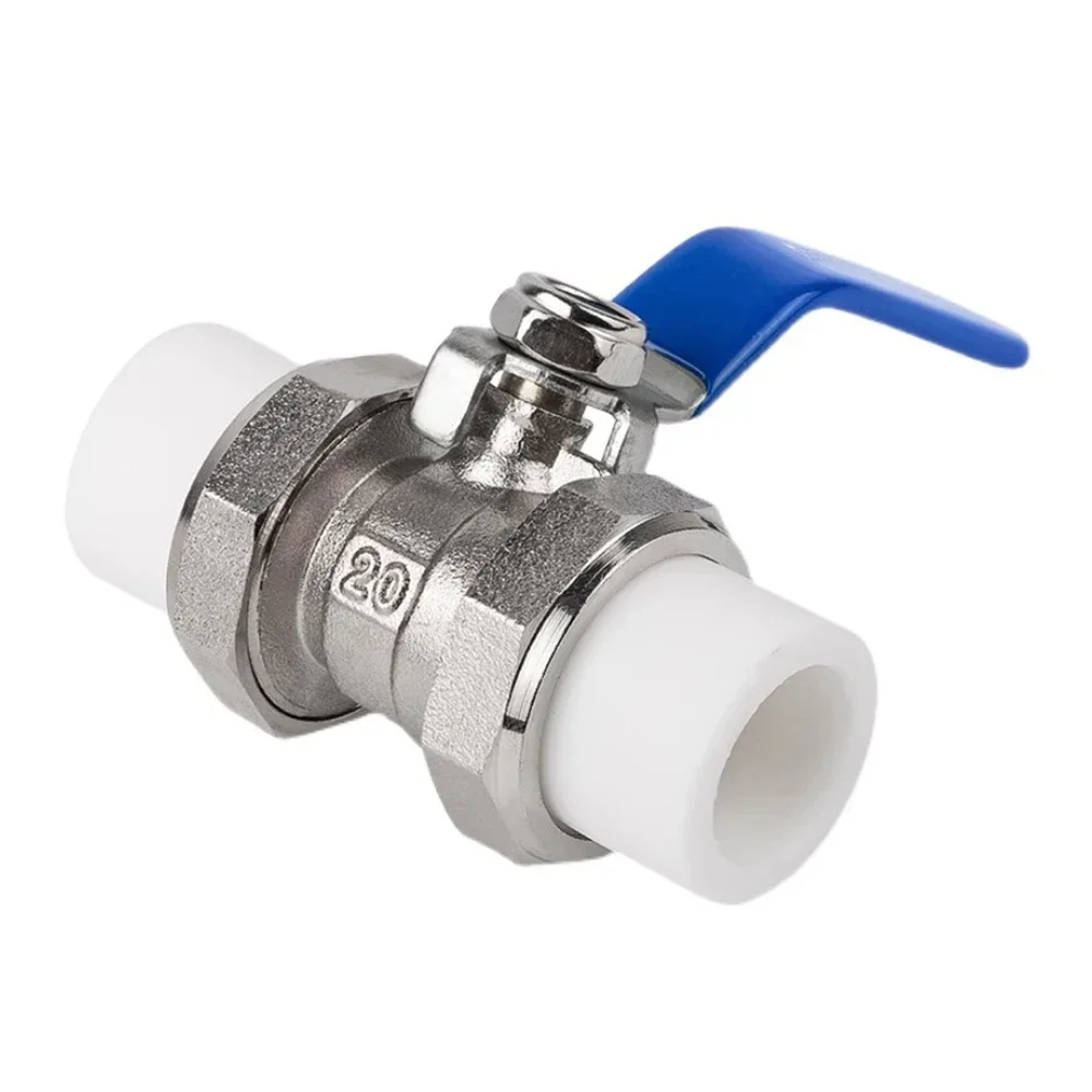 BSPT 1/4 "3/8" 1/2 "3/4" 1 "1-1/4" مزدوج الاتحاد النحاس PPR الكرة صمام المقبس لايف ربط الحرارة الانصهار السباكة المناسب 20/25/32 #6