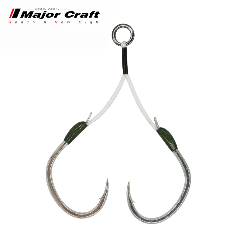 MajorCraft Japan Tied Up with Lore Iron Plate Double Hook Deep Sea Boat Fishing Big Object Hook Slow Shake Iron Plate Fish Hook