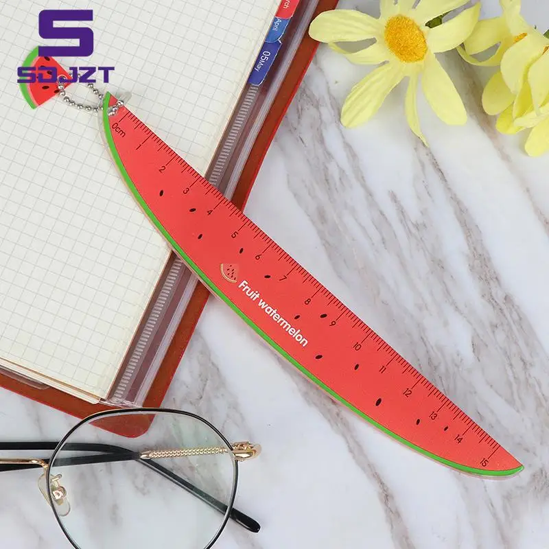 1PC Plastic Rulers Straight Measurement Tool Cute Fruit Pattern School Materials