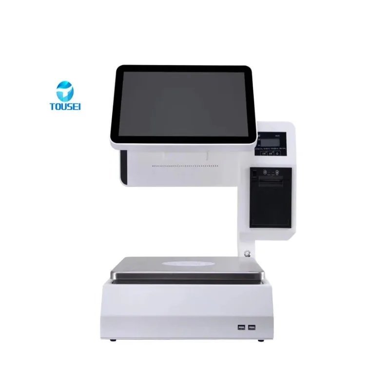 

2025/15.6 inch dual touch screen information display smart pos terminal cash all in one scale register