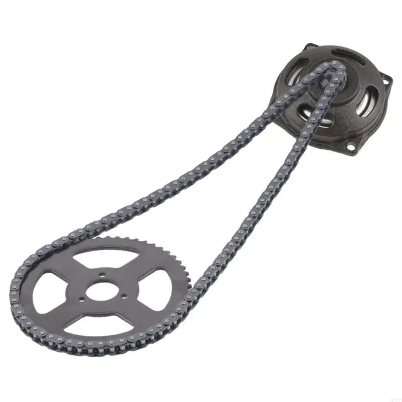 M68B 47cc 49cc System 25H OR T8F Chain With Gear Box And Rear Sprocket Pocket Bike Modification Accessories