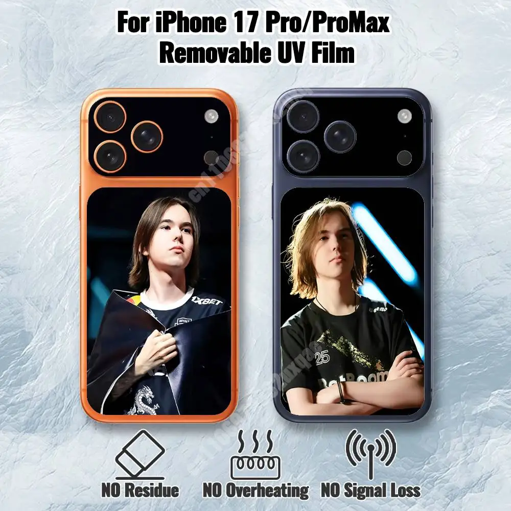

CS2 Pro Danil D-DONK Kryshkovets Removable UV Film for iPhone 17 Pro 17 ProMax Hydrogel Sticker
