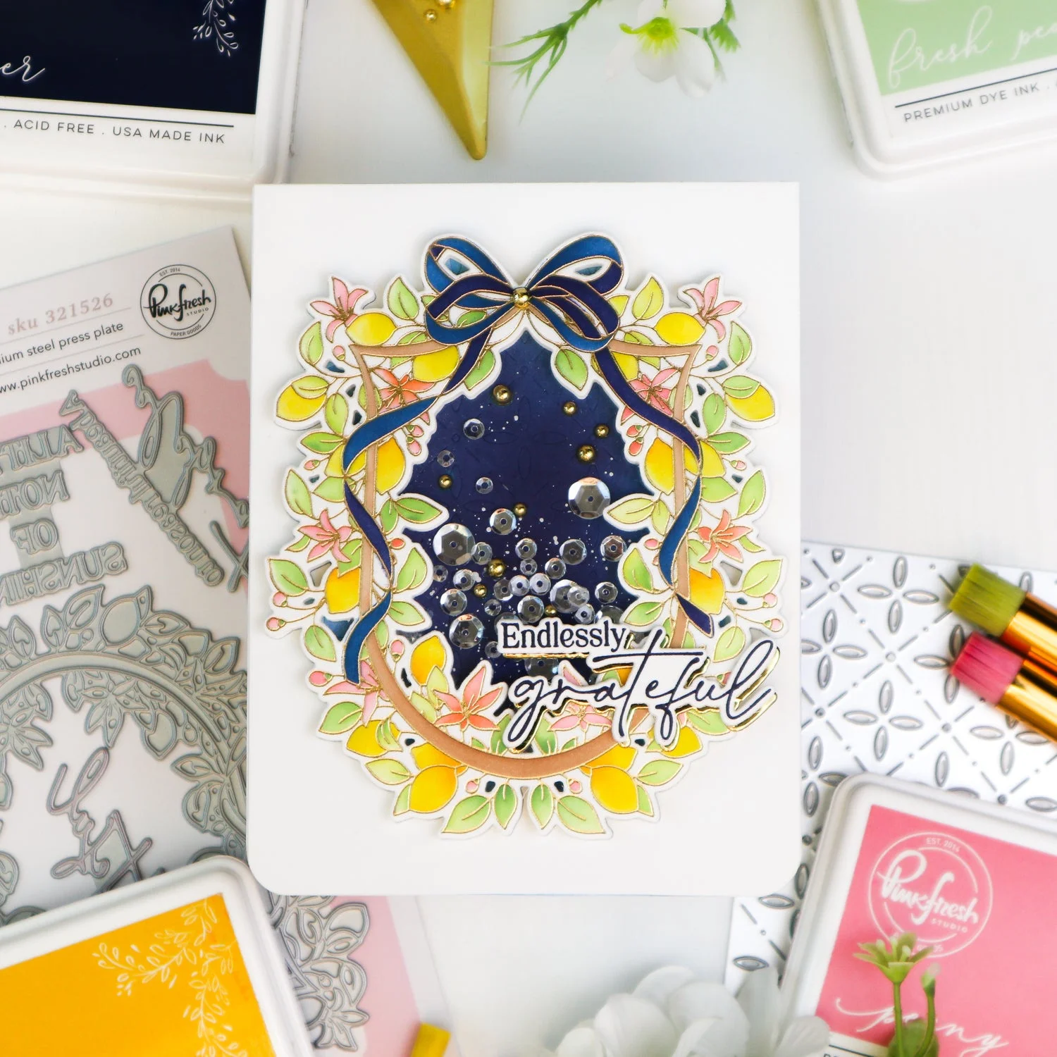 Sunlit Garden Citrus Still Lif Stamps Stencil Set New Metal Cutting Dies DIY Scrapbooking Card Paper Cards Handmade Album 2026 N