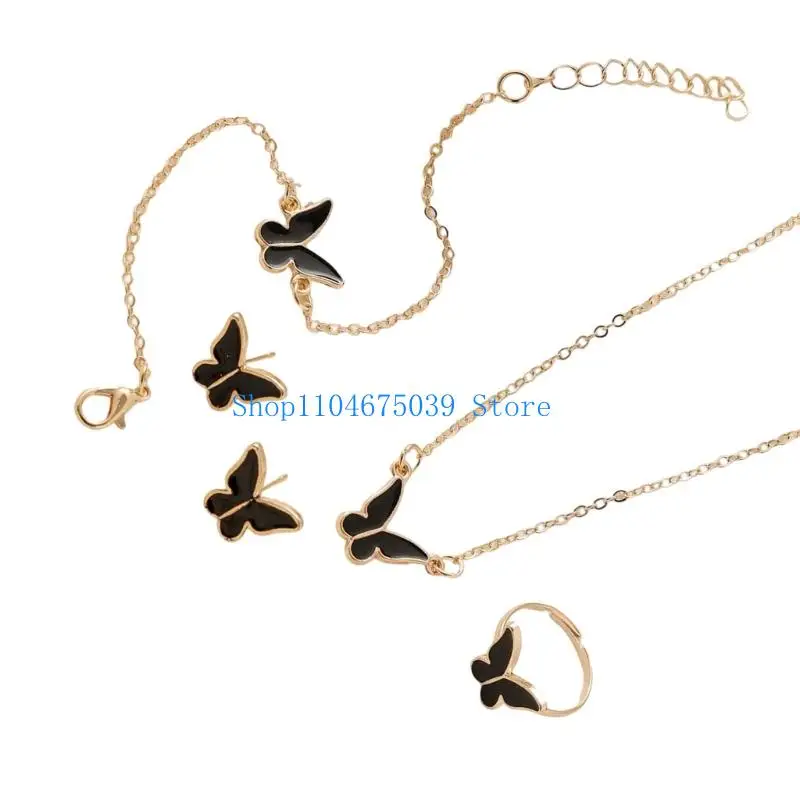 5asd-Современное-колье-колье-колье-бабочки-Серьги-кольца-ювелирные-изделия-мастерство-для-безллергии-без-аллергии-и-сияния