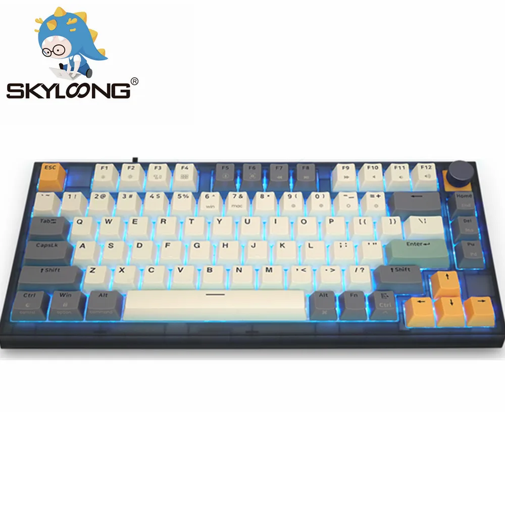 

SKYLOONG GK75 Customized E-Sports Game Low Latency RGB Hot Swappable Mechanical Keyboard Third Mock Examination Gaming Keyboards