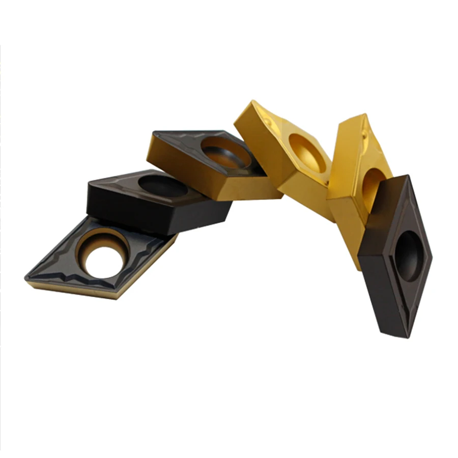 DCMT070204 DCMT070208 P8125 P3135 P6205 الصلب/الفولاذ المقاوم للصدأ الخاصة تحول المخرطة باستخدام الحساب الآلي إدراج كربيد إدراج القطع الداخلية
