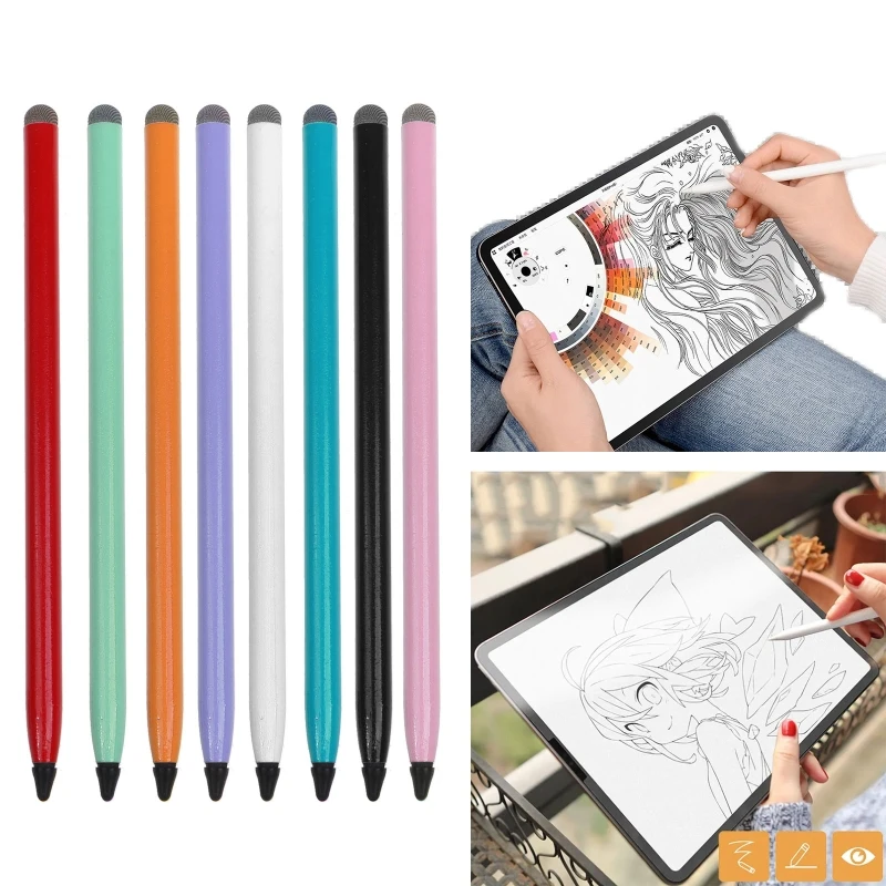 Capacitive Stylus 2-in-1 Universal Touch Screen Drawing Pen for Phone Tablet Drop Shipping