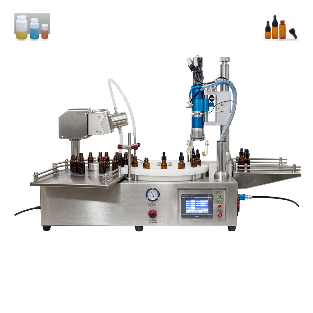 Electric Automatic Liquid Filling Dispenser for Perfume Oil Beverage Glass Bottle Packaging