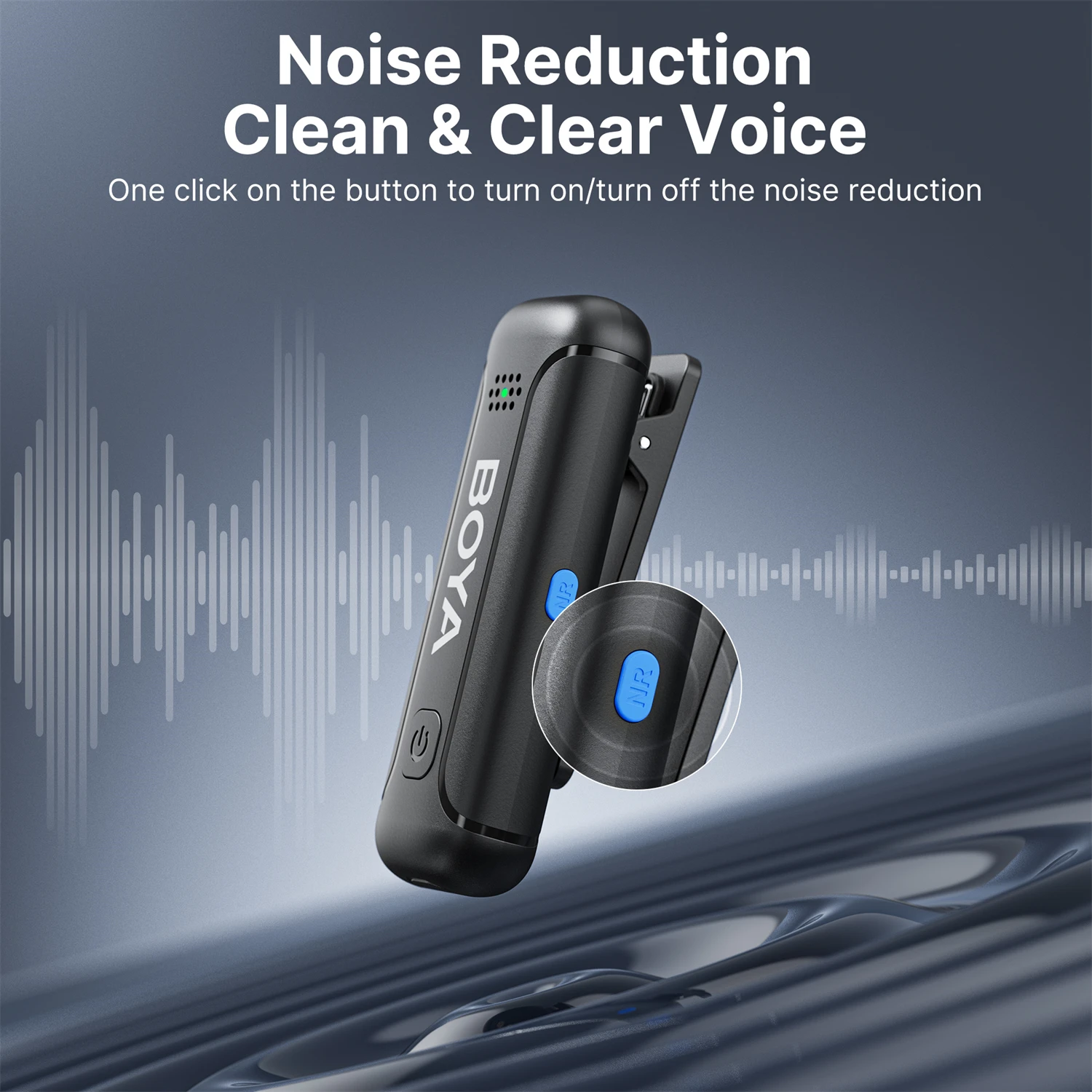 K&F Concept Microfono Wireless UHF A 2 Trasmettitori E 1 Ricevitore – 100m Di Portata, Per DSLR, Video, Interviste E TikTok