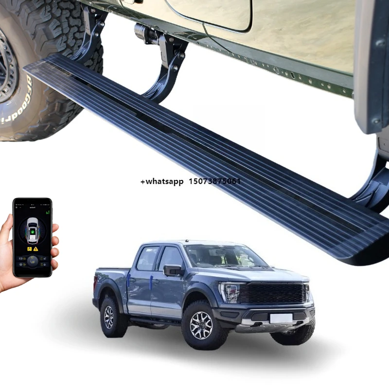 

Aluminum Alloy Retractable Power Step Electric Running Boards Raptor F150 Automatic Running Boards