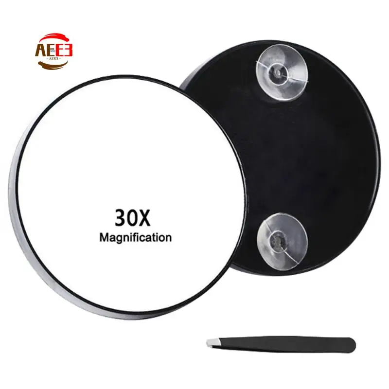 AEE3-Magnifying Mirror With Suction Cup Compact Durables Travel Makeup Mirror For Plucking Eyebrows Removing Blackheads