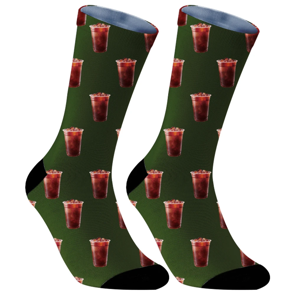 

Couple Hip-hop Skateboard Socks 2024 New Socks Christmas gifts Sky Blue Small Fresh White Cloud Sports Socks