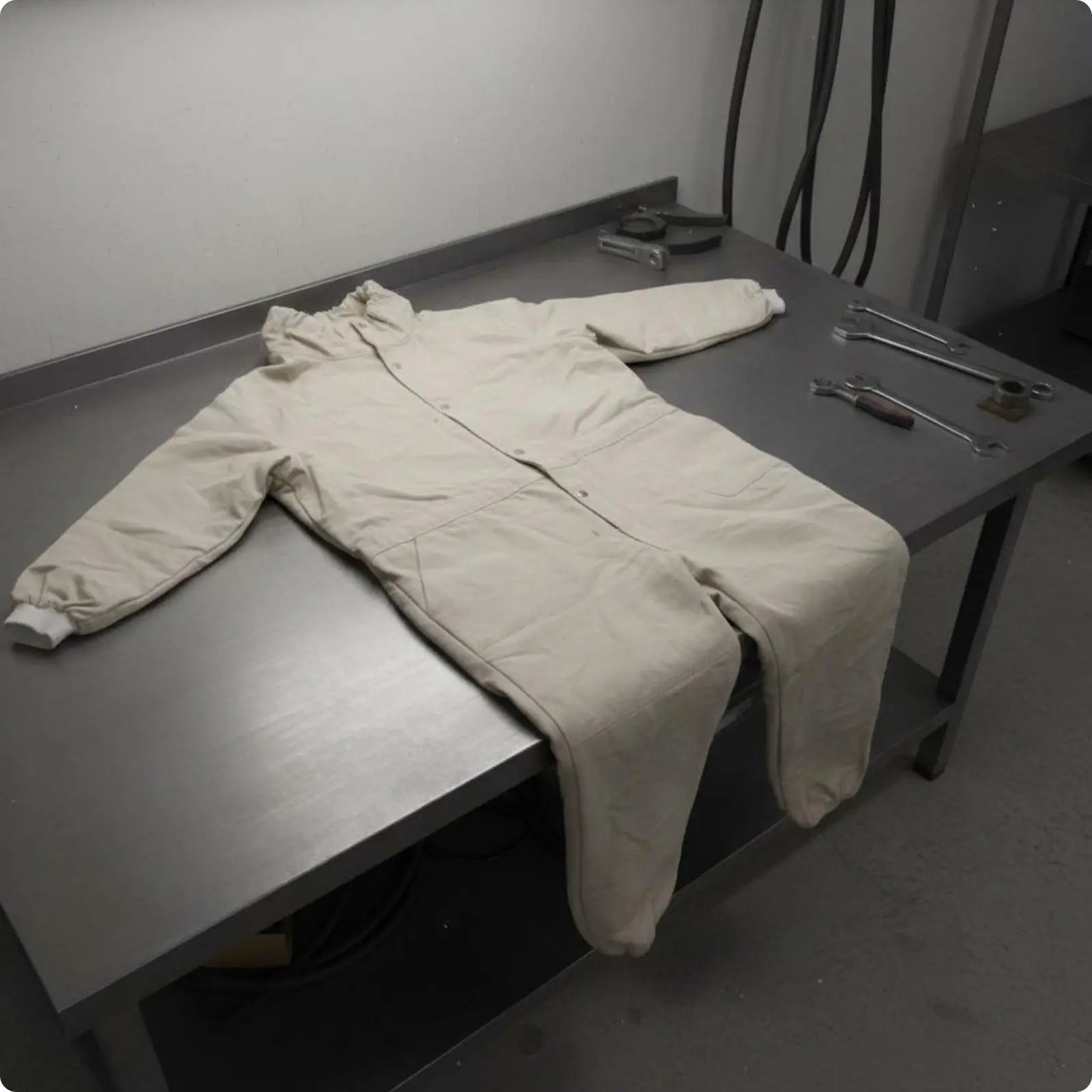 Canvas Sandblasting Suit Durable Full Body Protective Workwear for Grit Propulsion and Grinding Workshops