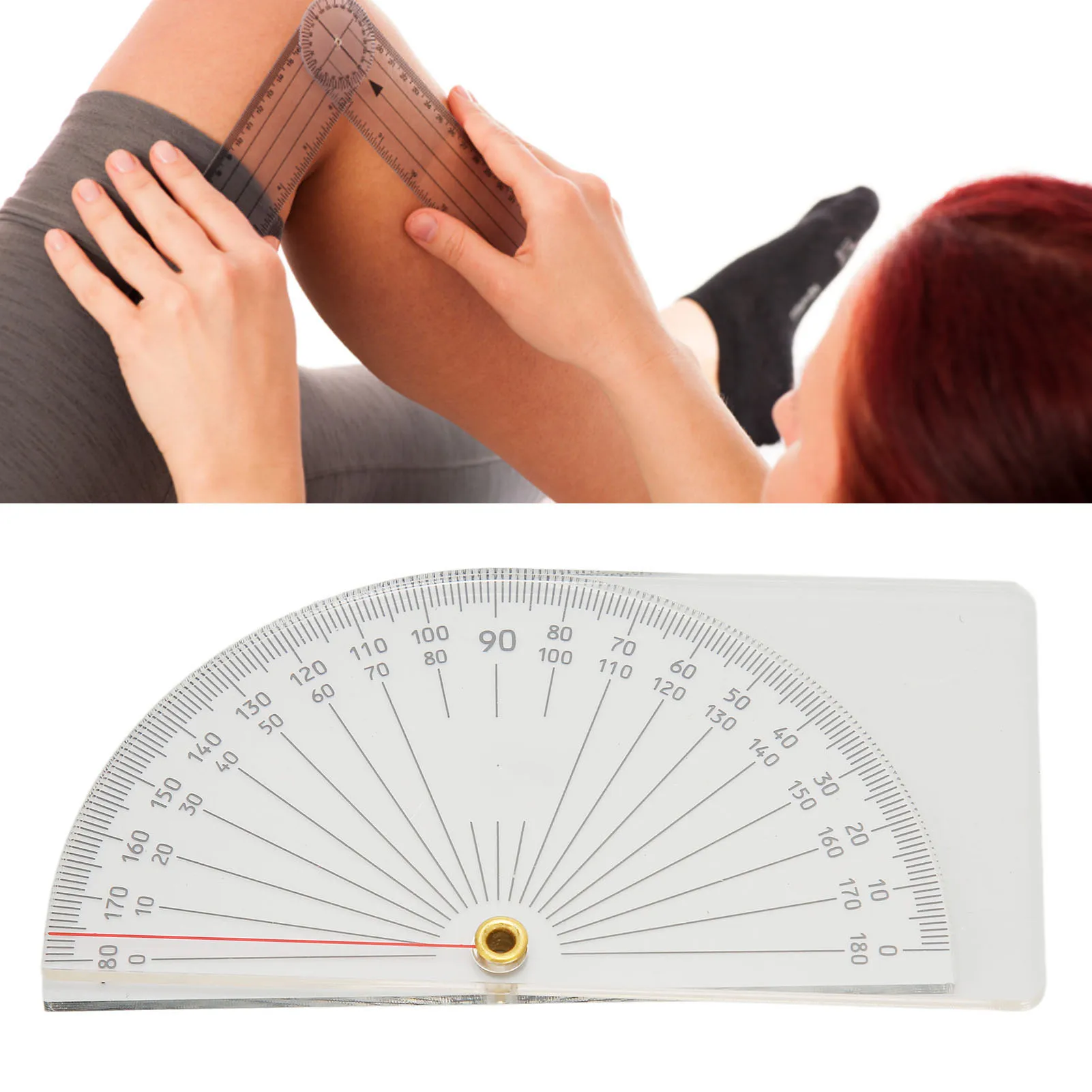 Goniometro per articolazioni delle dita Goniometro per articolazioni Scala chiara Misurazione accurata Goniometro per dita Strumento Goniometro per dita trasparenti