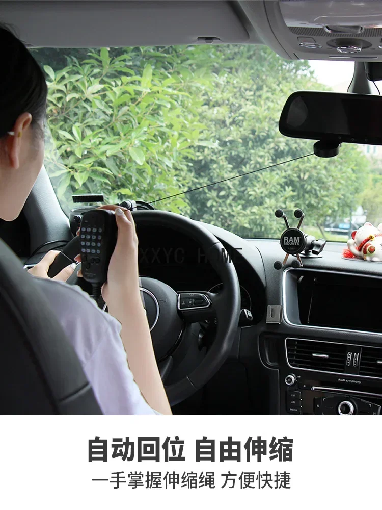 Yaesu hand Mi pull rope automatic return walkie-talkie telescopic rope off-road KEY-BAK US imported keychain