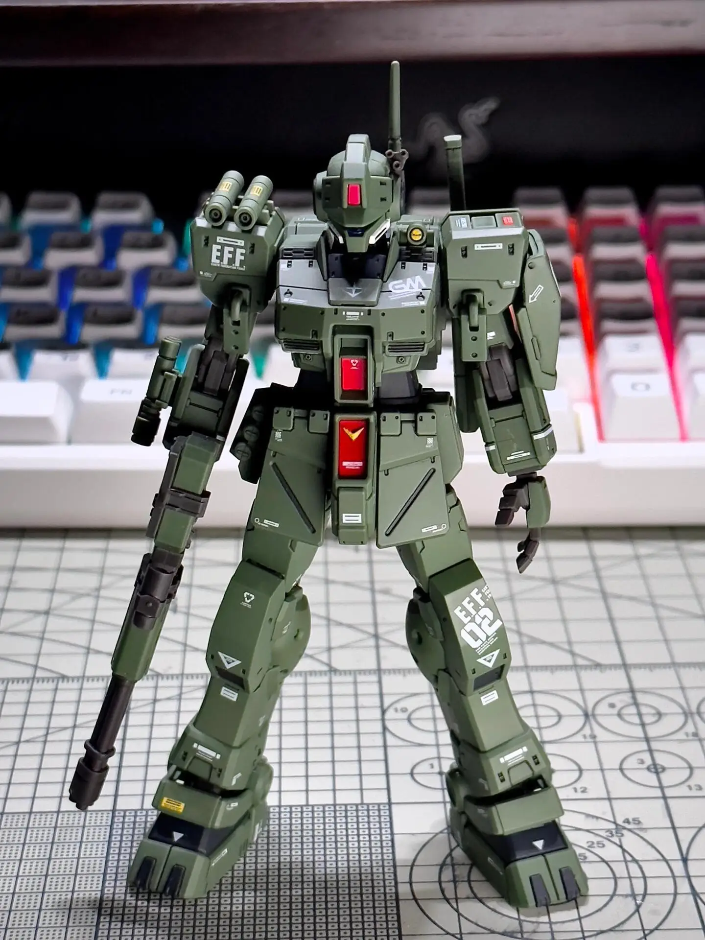 Xfs hg 1/144 RGM-79S gm spartan montagem modelo kit coleção figuras de ação robô fiugrine modelo plástico hobby boneca brinquedo presentes