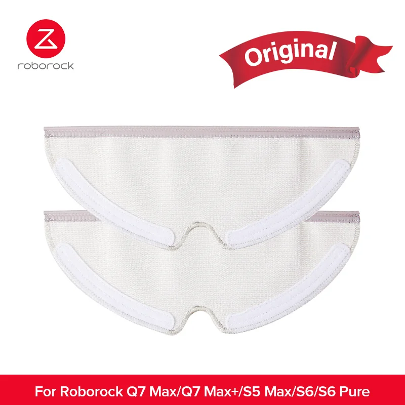 Original Roborock เครื่องดูดฝุ่นหุ่นยนต์ Disposable Mop ผ้าสำหรับ Roborock S50/S55/E4/S6/S5 Max/S6บริสุทธิ์/S6 MaxV/S4 Max/Q7 Max