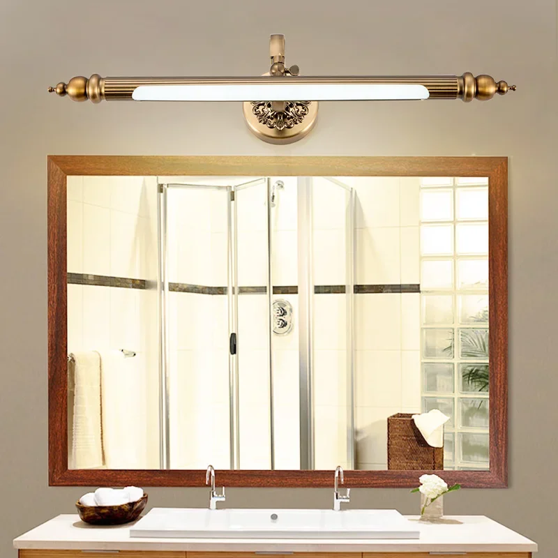 Retro Mirror Wall Light LED Bathroom Vanity Lighting Bedroom Sconce Decor Hallway Dressing Modern Home Makeup Light