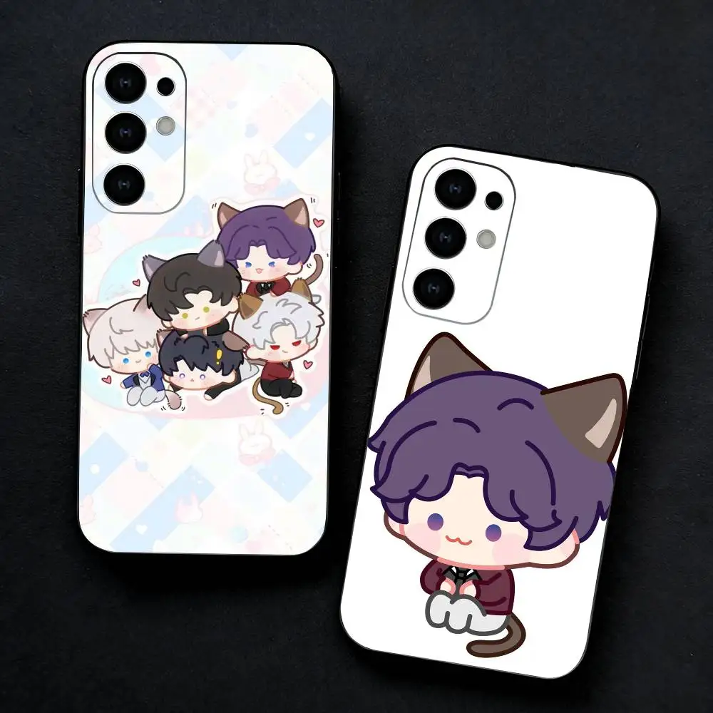 

Game Cute L-Love And Deepspace Phone Case For Samsung S25,S24,S23,S22,S21,S20,Ultra,Plus,FE Black Soft Cover