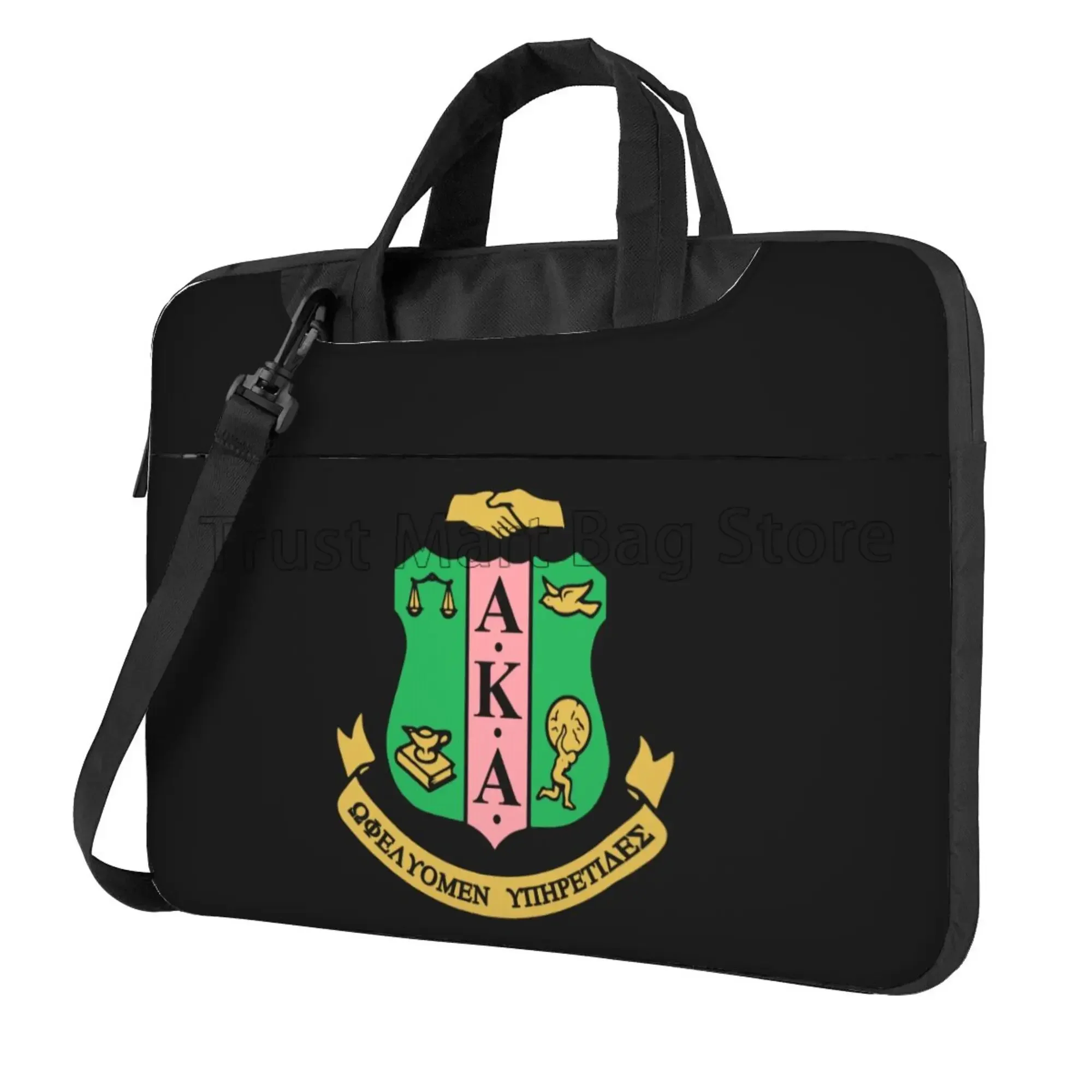 AKA Sorority Laptop Bag Water Resistant Large Laptop Case Computer Bag for Office Business Travel 13 14 15.6 Inch Gift for Women