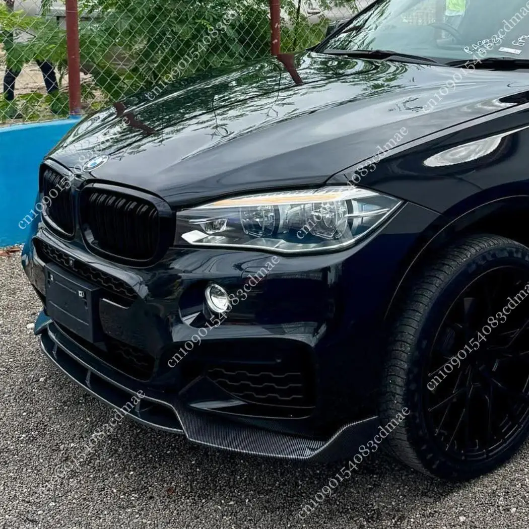 

For BMW X6 F16 M50i M50d xDrive35i 50i 30d 40d M-Sport 2014-2019 Front Bumper Lip Spoiler Splitter Guard Trim Body Kits Tuning