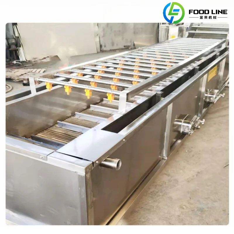 Customized Bubble Washing Machine For Vegetable Factory Sauerkraut Pickles Vegetable Raw Material Deep Cleaning Equipment