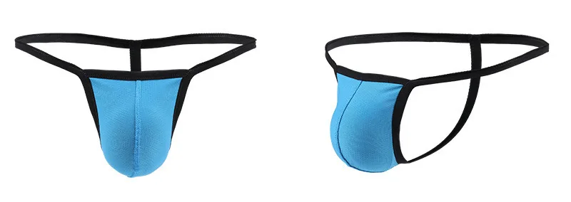 Malha U-convexa respirável Tanga de Cintura Baixa, Calças Pequenas T, Tanga Única, Roupa Interior Sexy Masculina