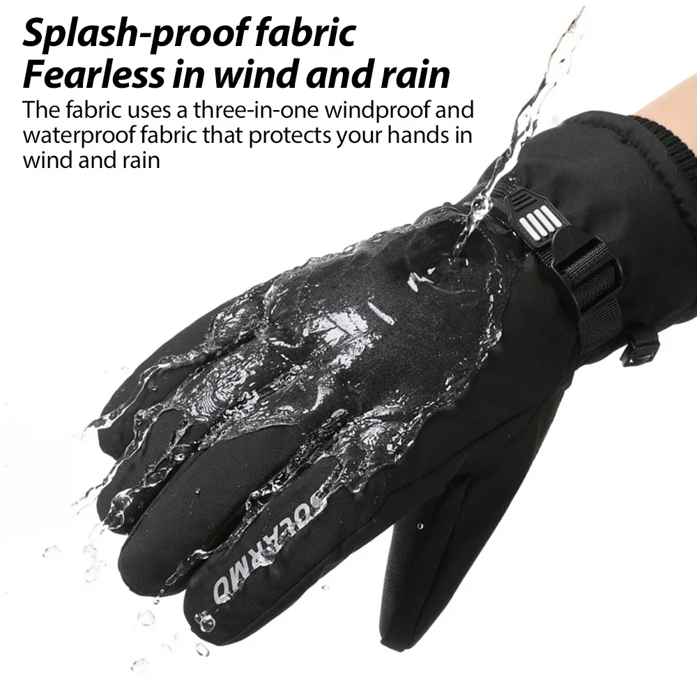 Winter Waterproof Touchscreen Gloves for Men Women Windproof Non-Slip Warm Cycling Motorcycle Ski Driving Sports Fishing Gloves