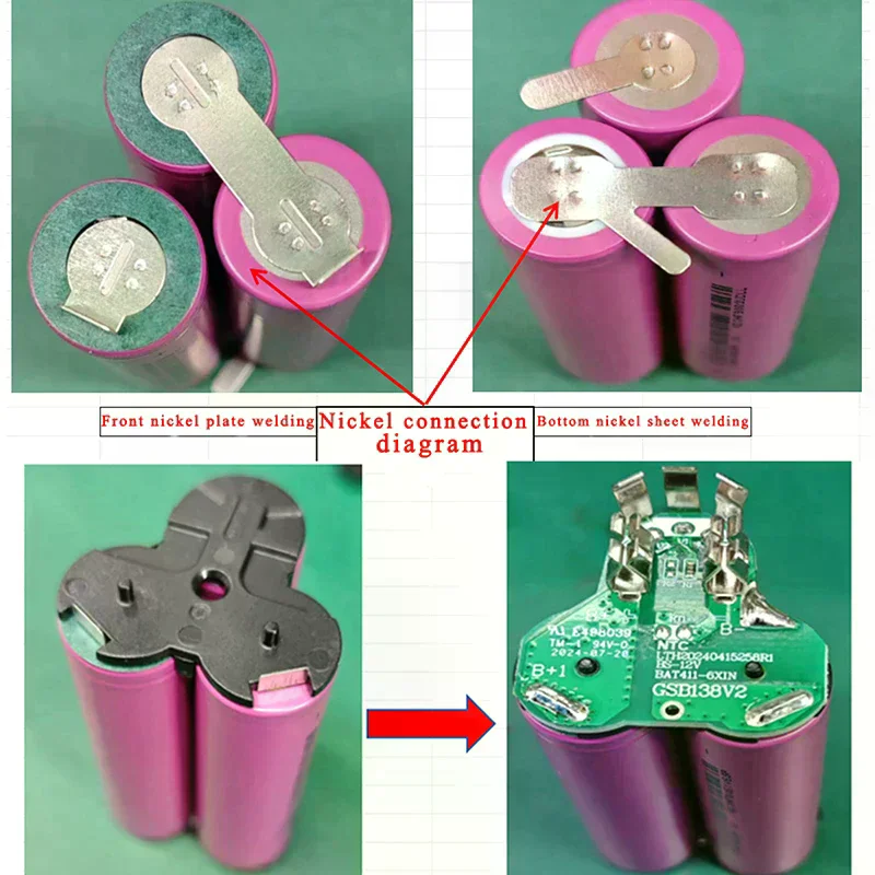 BAT420 Li-ion Battery Plastic Case PCB Charging Protection Board Box For 10.8V 12V BAT412A BAT413A BAT411 Housing Shell