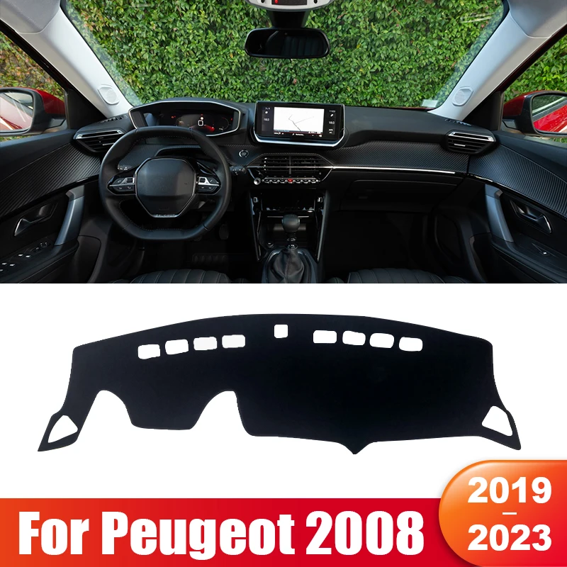 

For Peugeot 2008 E2008 2019 2020 2021 2022 2023 Car Dashboard Sun Shade Cover Instrument Panel Mat Non-slip Pad Accessories