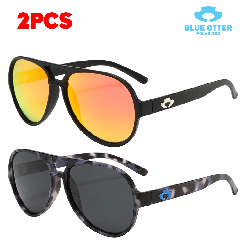 

BLUE OTTER Retro Polarized UV400 Sunglasses for Men and Women Outdoor Hunting Fishing Skiing Driving Mountaineering Sunglasses