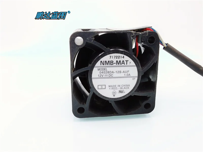 04028DA-12S-AUF Double Ball Bearing 40281V21A Temperature Control Four-wire High Speed Server Fan40*40*28MM