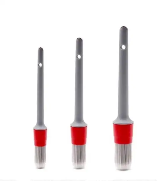 

Premium Interior Detailing Brush Set 3Pcs Soft Sharpened Silk Detail Brushes for Car Care Cleans