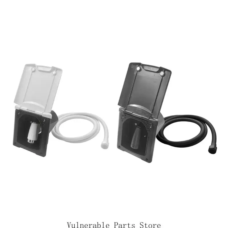 

ABS Plastic Shower Box For Campers And Yachts180 Degree Cover And Lid Water Cover