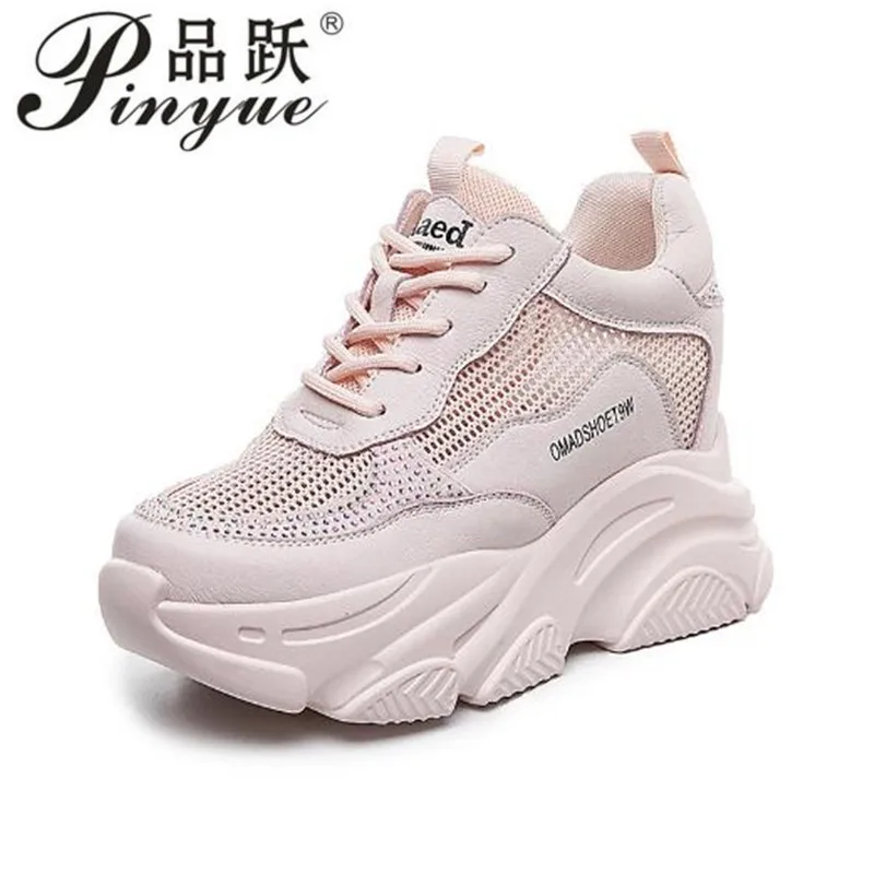

8cm Designer Trainers Sneakers Women Platform Shoes Fashion Casual Thick Sports Trainers Breathable vulcanized shoes SIZE 34 39