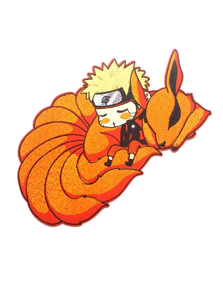 Anime Naruto Patches Iron on Termocollant Vetements Embroidery Clothing Patch Cartoon DIY Sewing Clothes Jacket Uzumaki Stickers